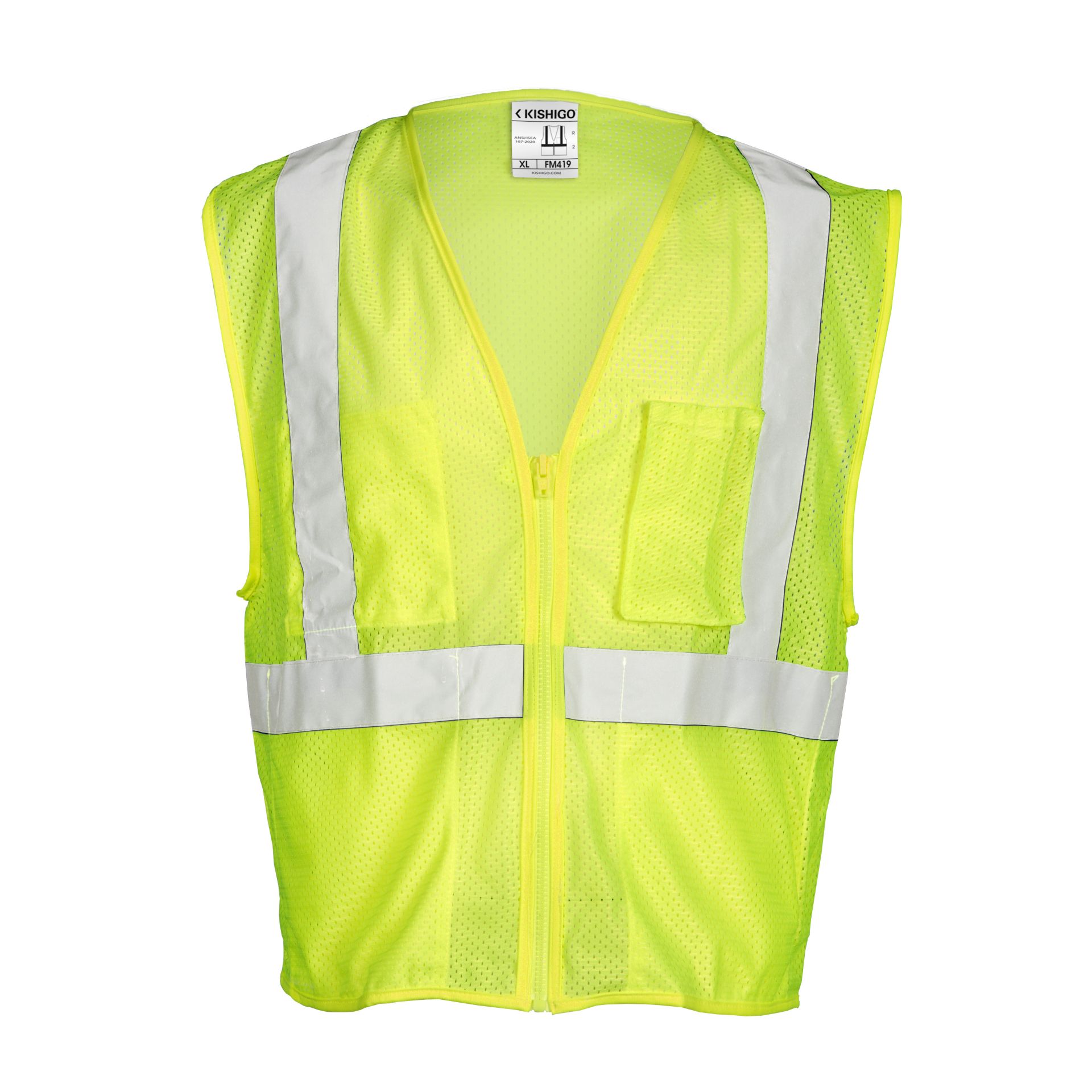 Picture of Kishigo FM419 Chemically Treated Mesh Vest