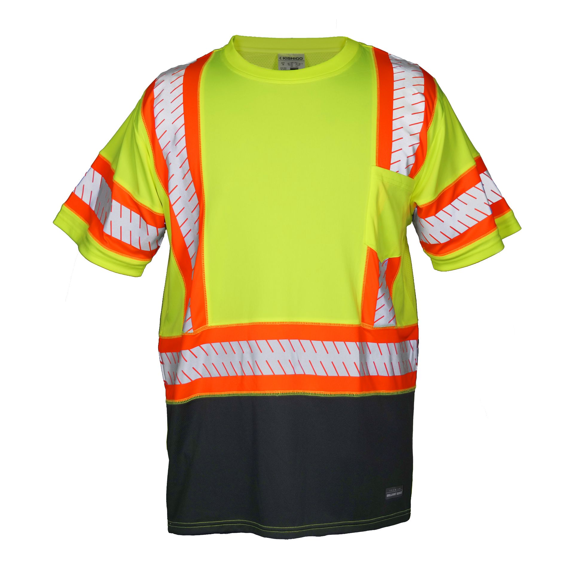 Picture of Kishigo 9179 Premium Brilliant Contrast Short Sleeve T-shirt, Class 3