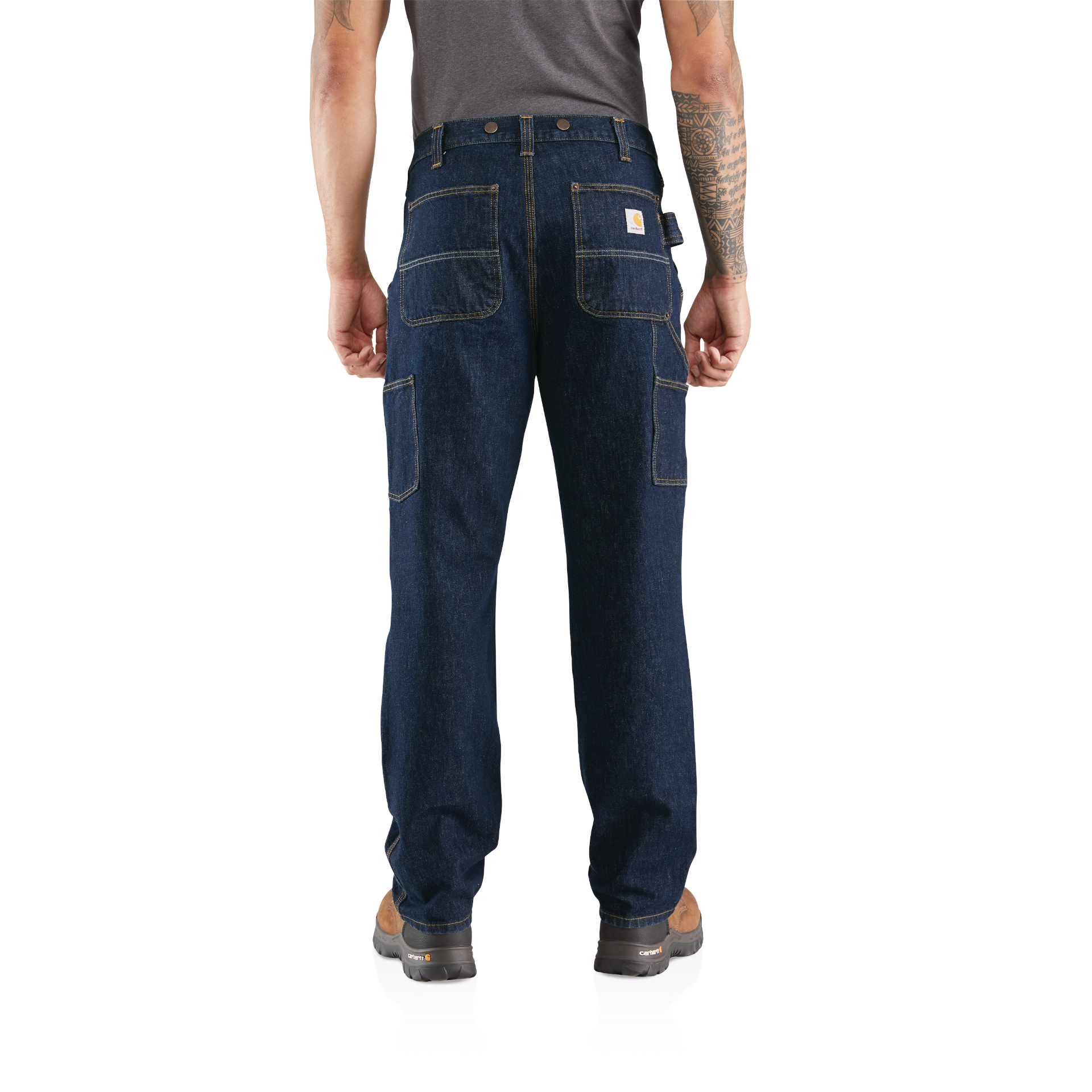 Picture of Carhartt 103890 Mens Rugged Flex® Relaxed Fit Heavyweight Double-Front Utility Logger Jean