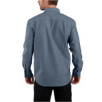 Picture of Carhartt 104368 Mens Loose Fit Midweight Chambray Long-Sleeve Shirt