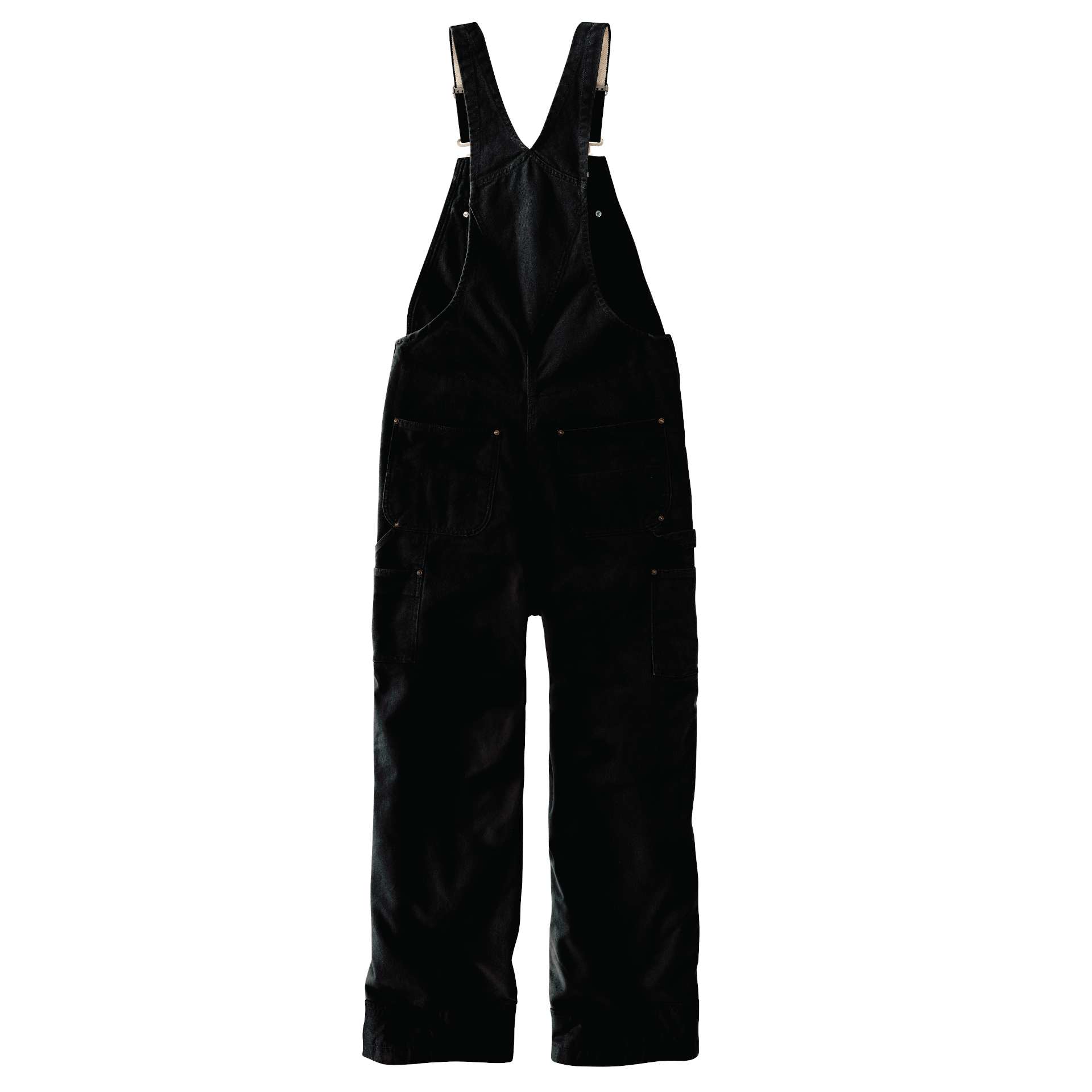 Picture of Carhartt 104031 Mens Loose Fit Washed Duck Insulated Bib Overall