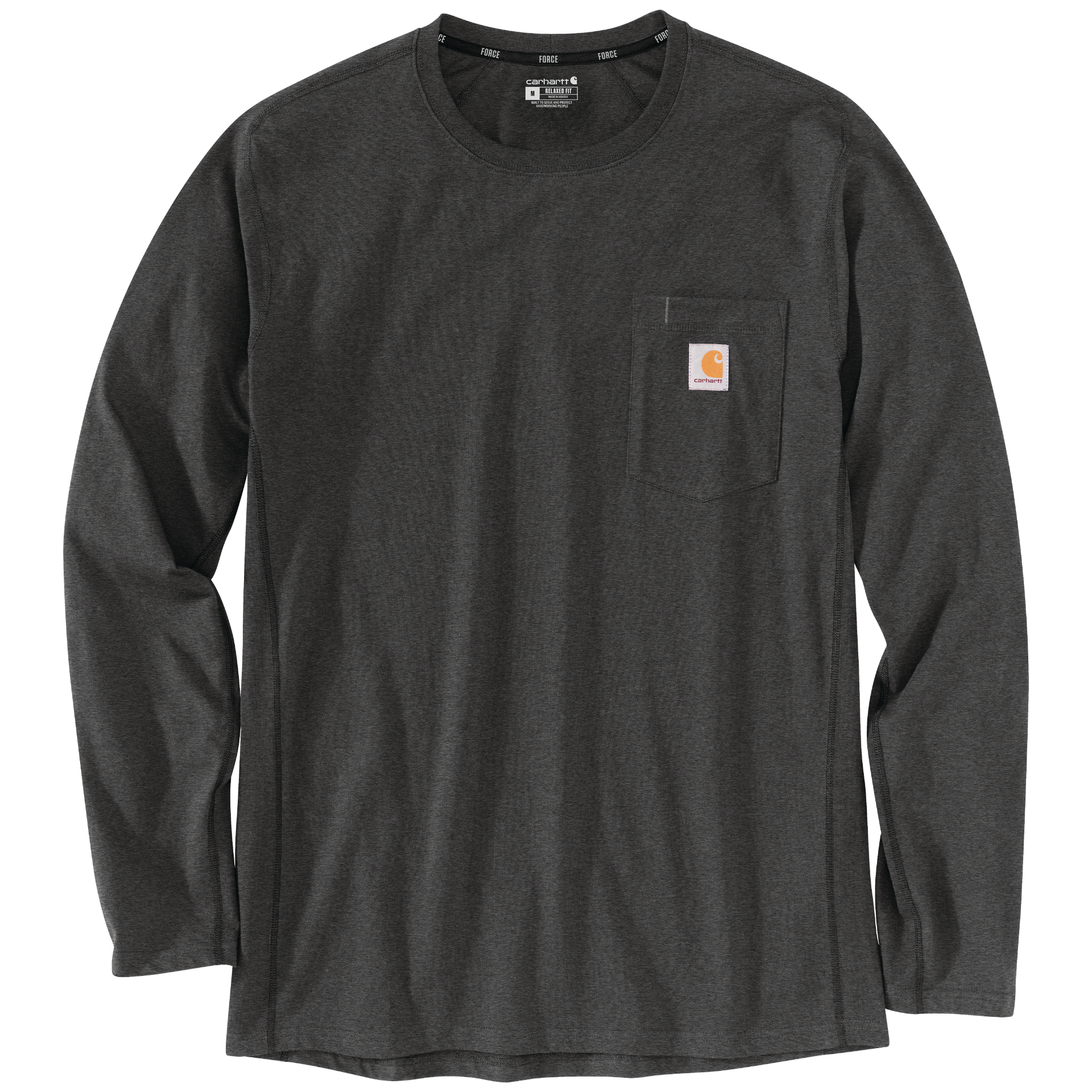 Picture of Carhartt 106656 Mens Force Relaxed Fit Midweight Long-Sleeve Pocket T-Shirt
