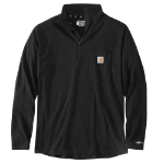 Picture of Carhartt 106660 Mens Force Relaxed Fit Midweight Long-Sleeve Quarter-Zip Mock-Neck T-Shirt