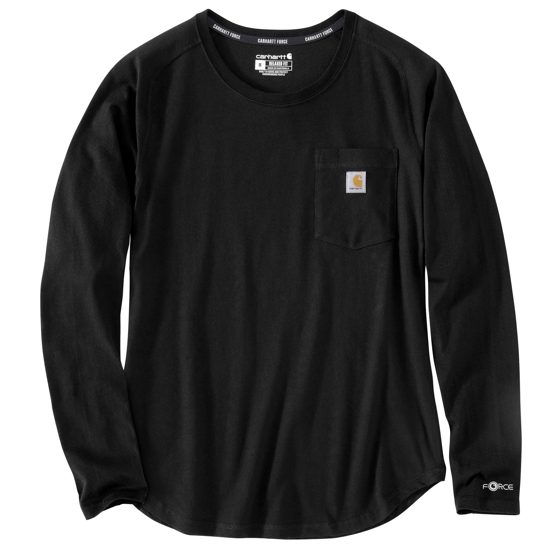 Picture of Carhartt 106659 Womens Force Relaxed Fit Midweight Long-Sleeve Pocket T-Shirt