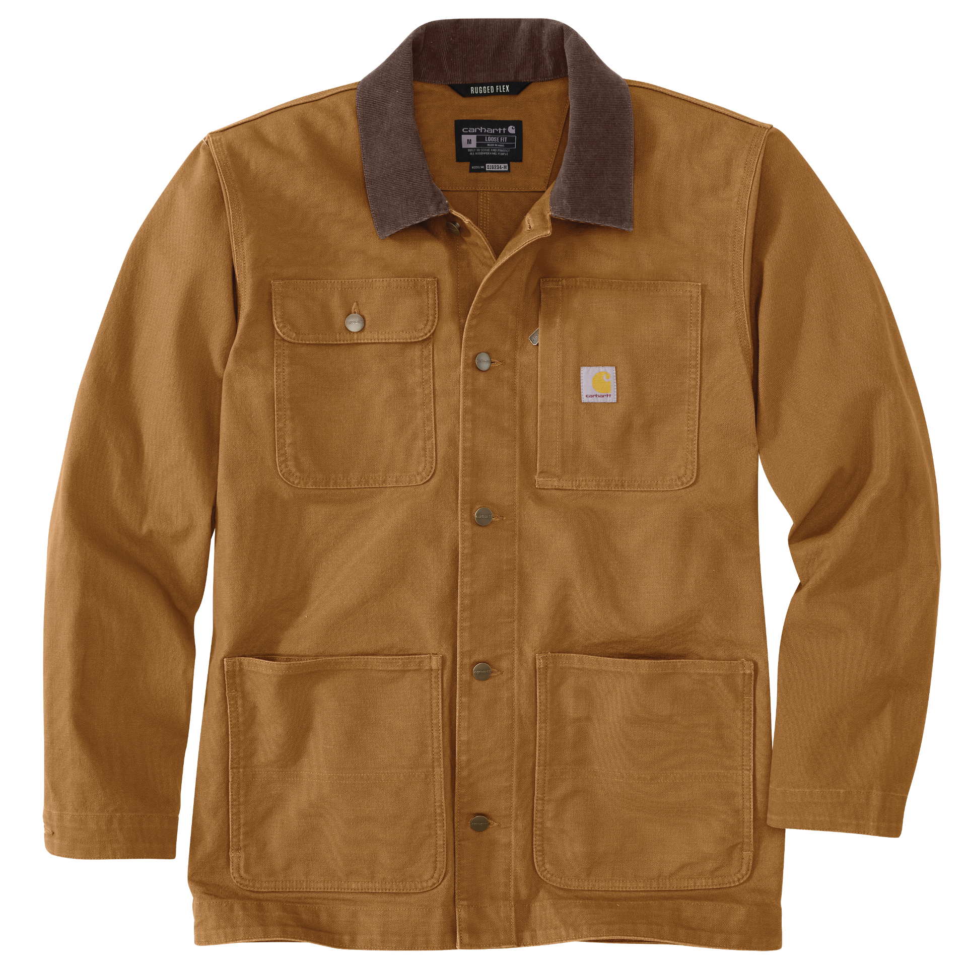 Picture of Carhartt 106675 Mens Rugged Flex® Duck Loose Fit Chore Coat