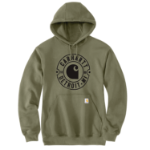 Picture of Carhartt 106748 Mens Loose Fit Midweight Hooded Detroit Graphic Sweatshirt