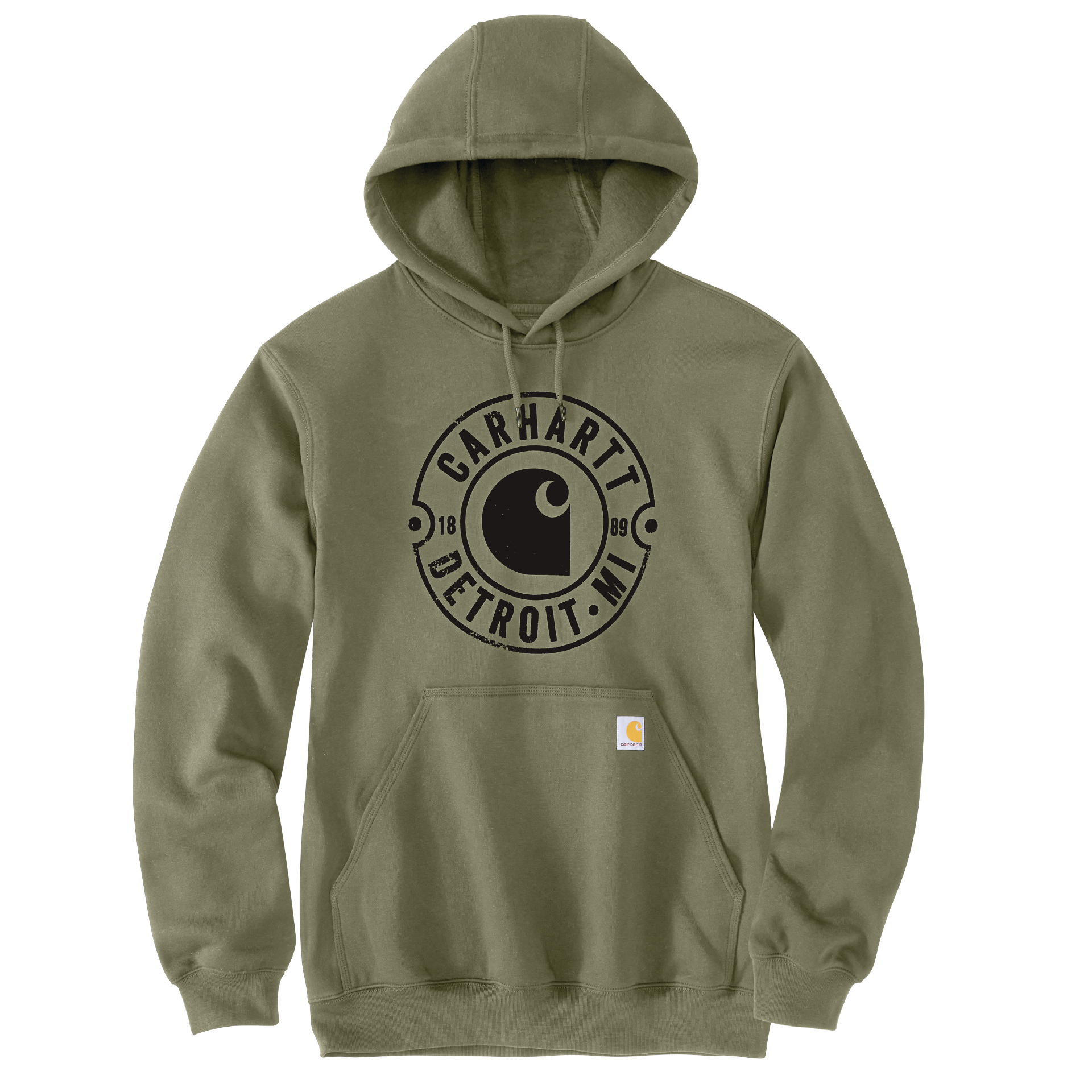 Picture of Carhartt 106748 Mens Loose Fit Midweight Hooded Detroit Graphic Sweatshirt