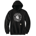 Picture of Carhartt 106748 Mens Loose Fit Midweight Hooded Detroit Graphic Sweatshirt