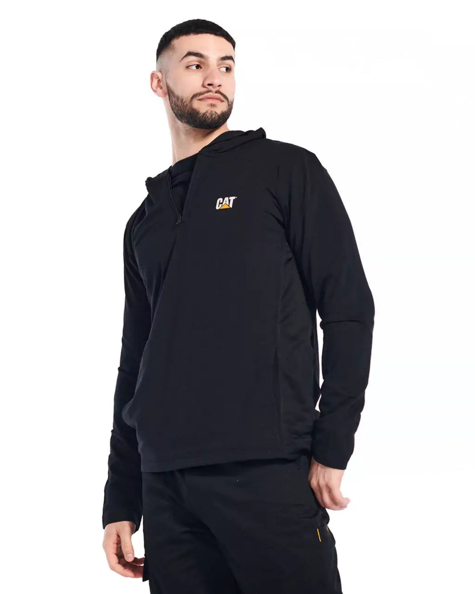 Picture of CAT 1510572 COOLMAX QTR ZIP HOODIE