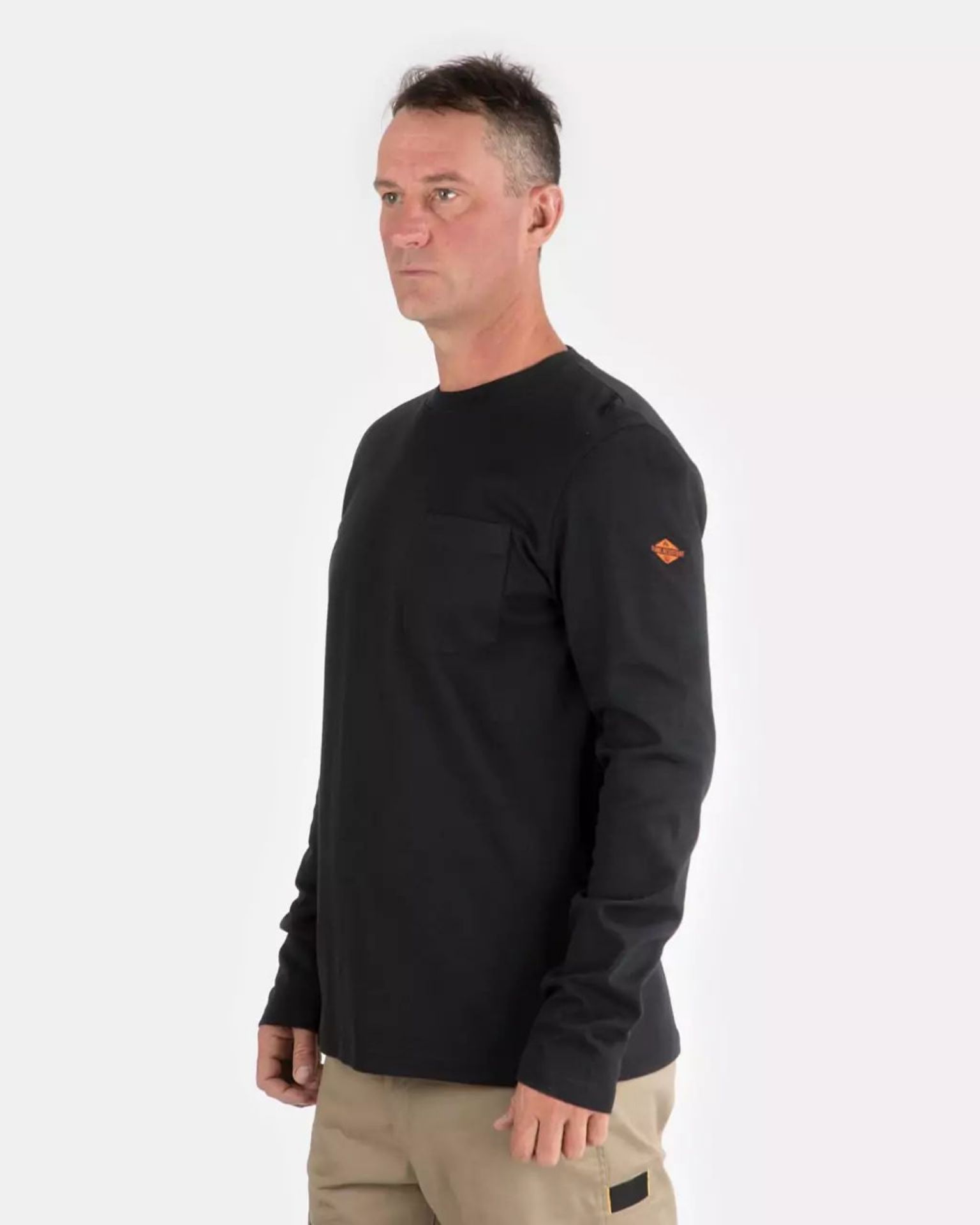 Picture of CAT 1630017 FR BANNER L/S TEE