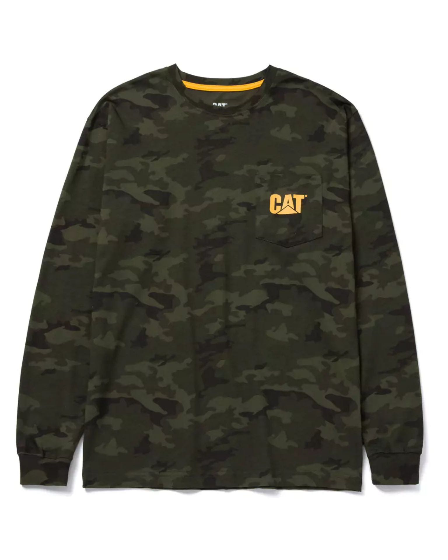 Picture of CAT 1510053 TRADEMARK POCKET L/S TEE