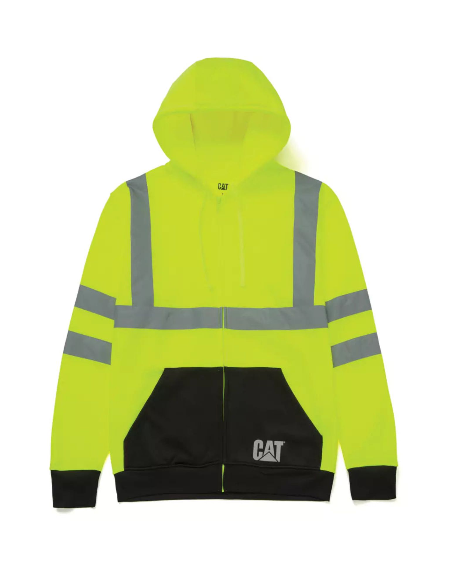 Picture of CAT 1910127 HI-VIS FULL ZIP COLORBLOCK SWEATSHIRT