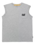 Picture of CAT W07074 TRADEMARK SLEEVELESS POCKET TEE