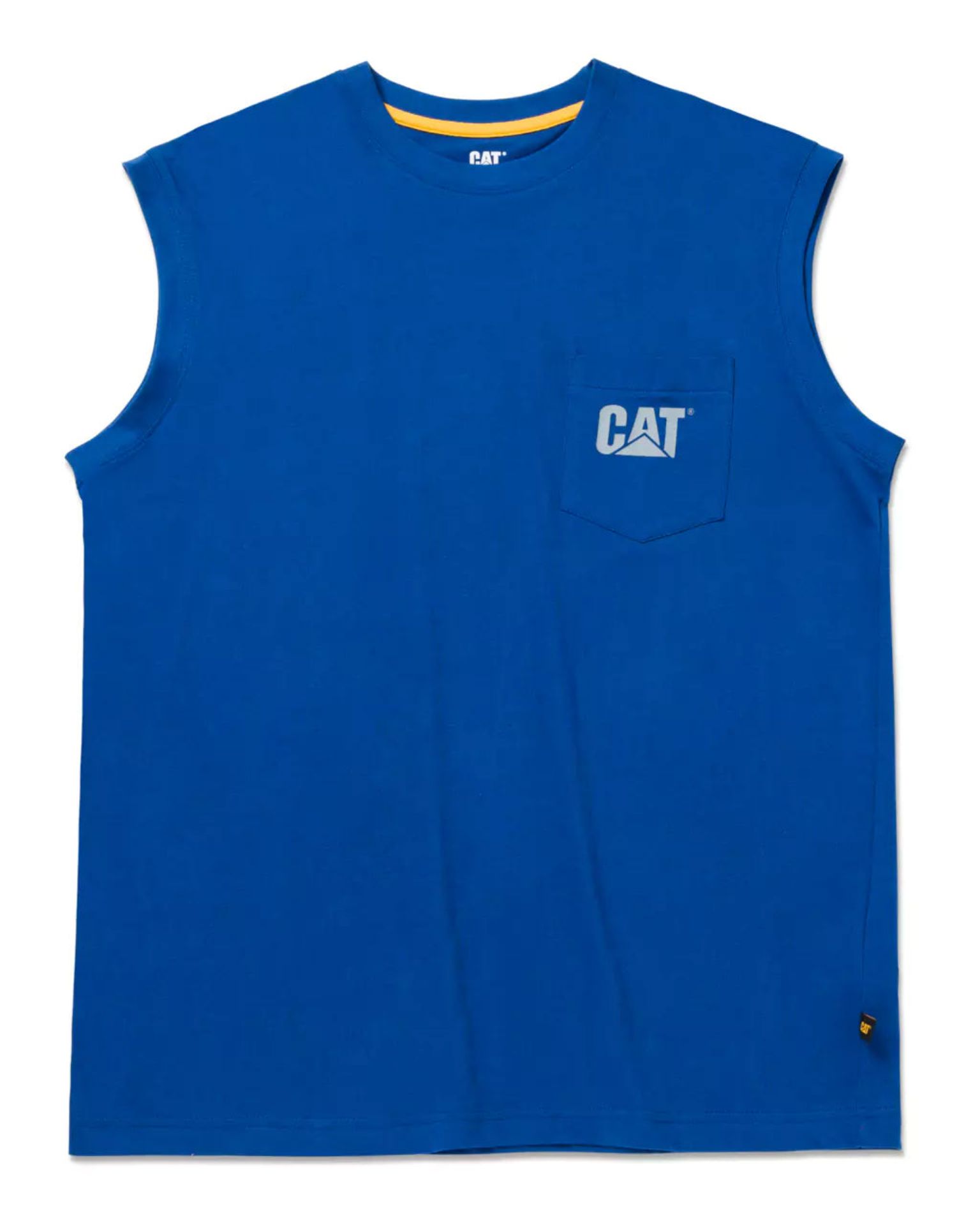 Picture of CAT W07074 TRADEMARK SLEEVELESS POCKET TEE