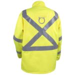 Picture of Black Stallion JF1117-HY 9 OZ FLAME RESISTANT ANSI HI-VIS COTTON JACKET WITH SILVER REFLECTIVE
