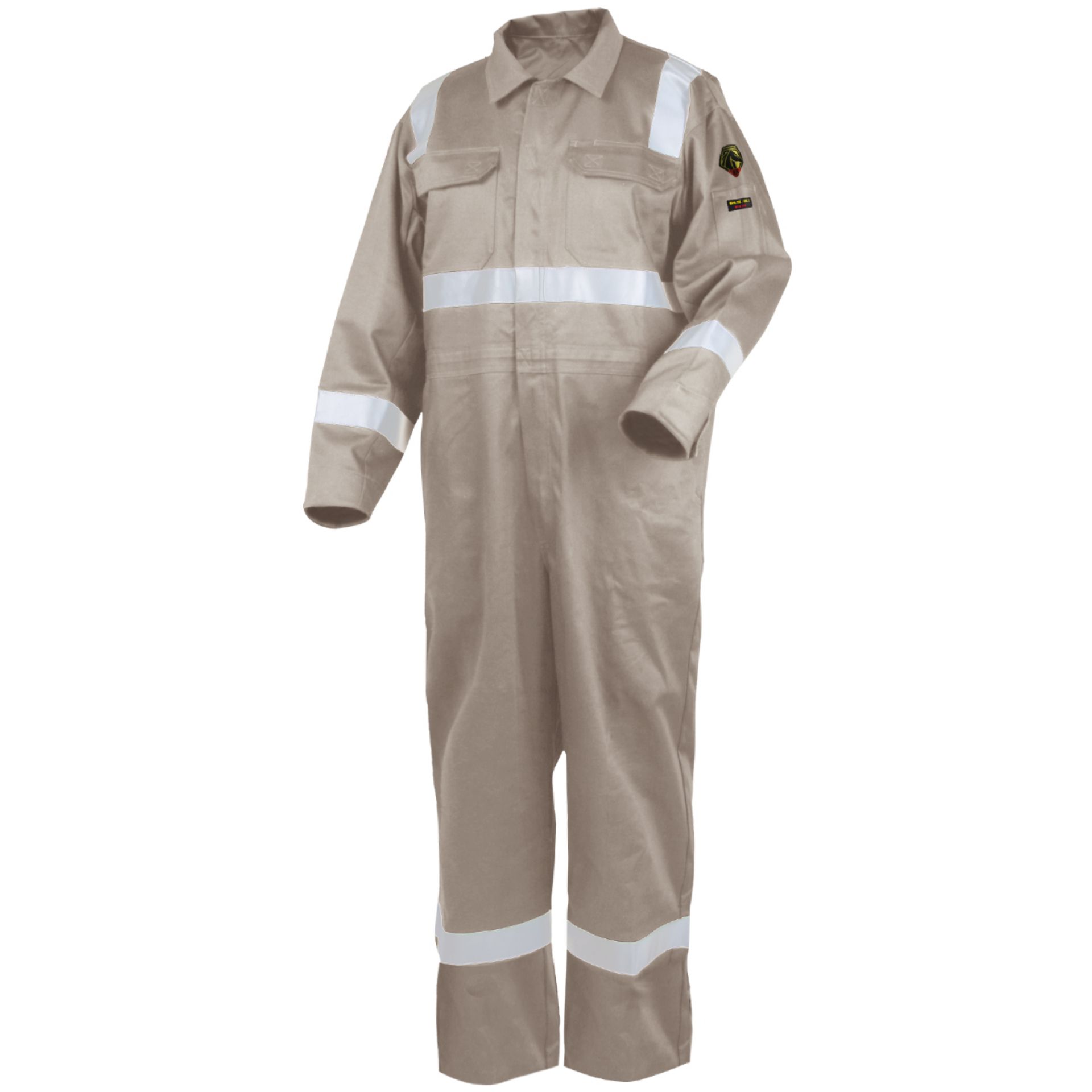 Picture of Black Stallion CF2216-ST 9 OZ FLAME-RESISTANT COTTON REFLECTIVE TAPE COVERALLS