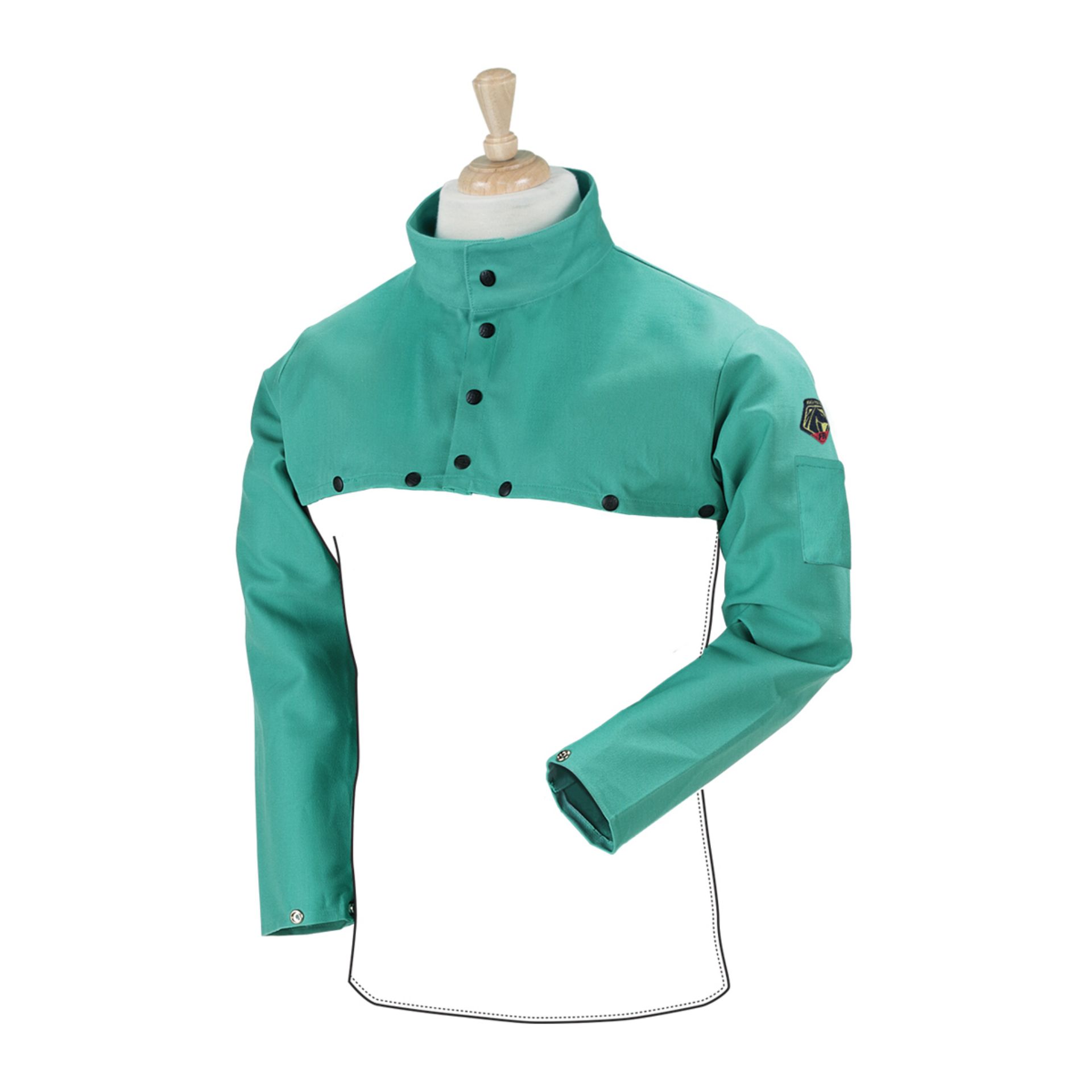 Picture of Black Stallion F9-21CS 9 OZ FLAME RESISTANT COTTON CAPE SLEEVE