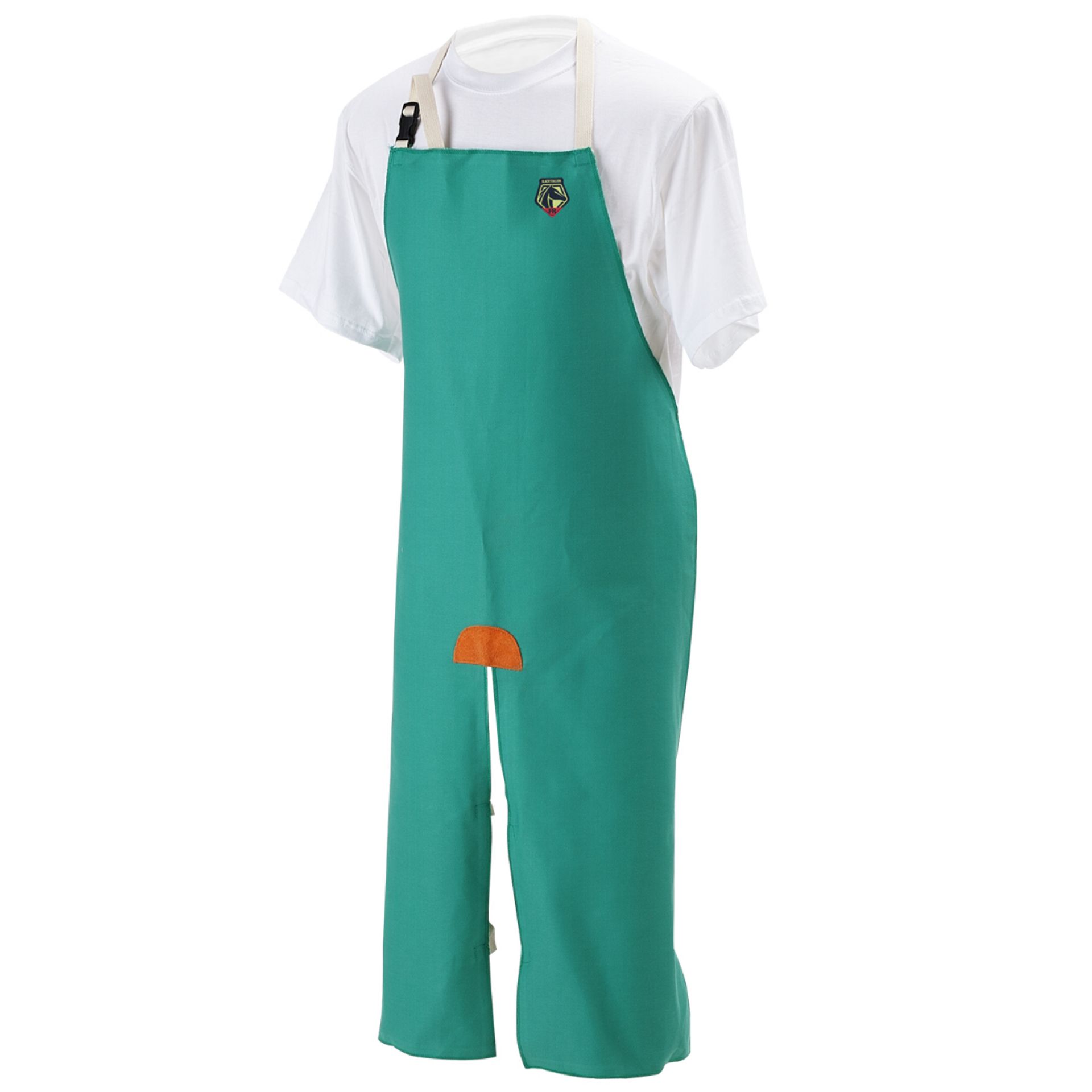 Picture of Black Stallion F9-42SL 9 OZ FLAME RESISTANT COTTON 42 INCH SPLIT LEG BIB APRON