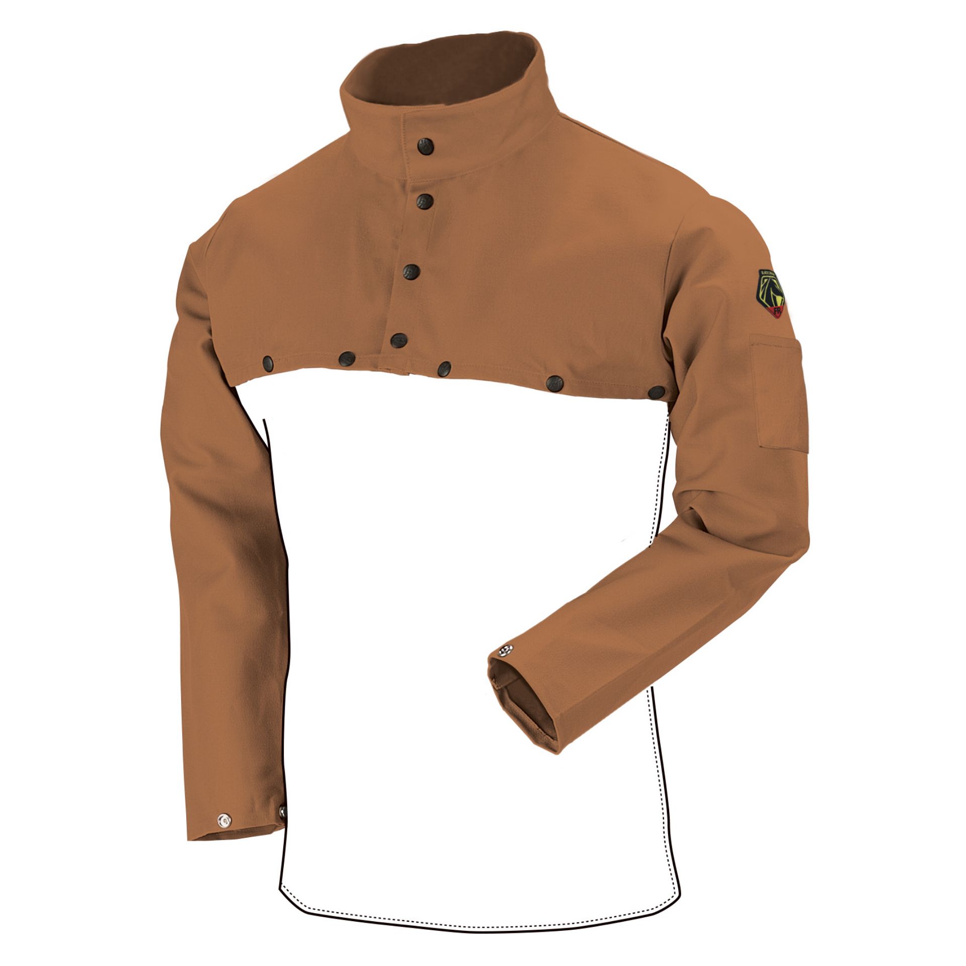 Picture of Black Stallion FB2-21CS 12 OZ FLAME RESISTANT COTTON CAPE SLEEVE