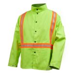 Picture of Black Stallion JF1010-LM 9 OZ FLAME RESISTANT COTTON 30 INCH JACKET WITH TRIPLE REFLECTIVE