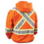 Picture of Black Stallion JF1332-OR 12OZ FR HOODED SWEATSHIRT REFELECTIVE TAPE