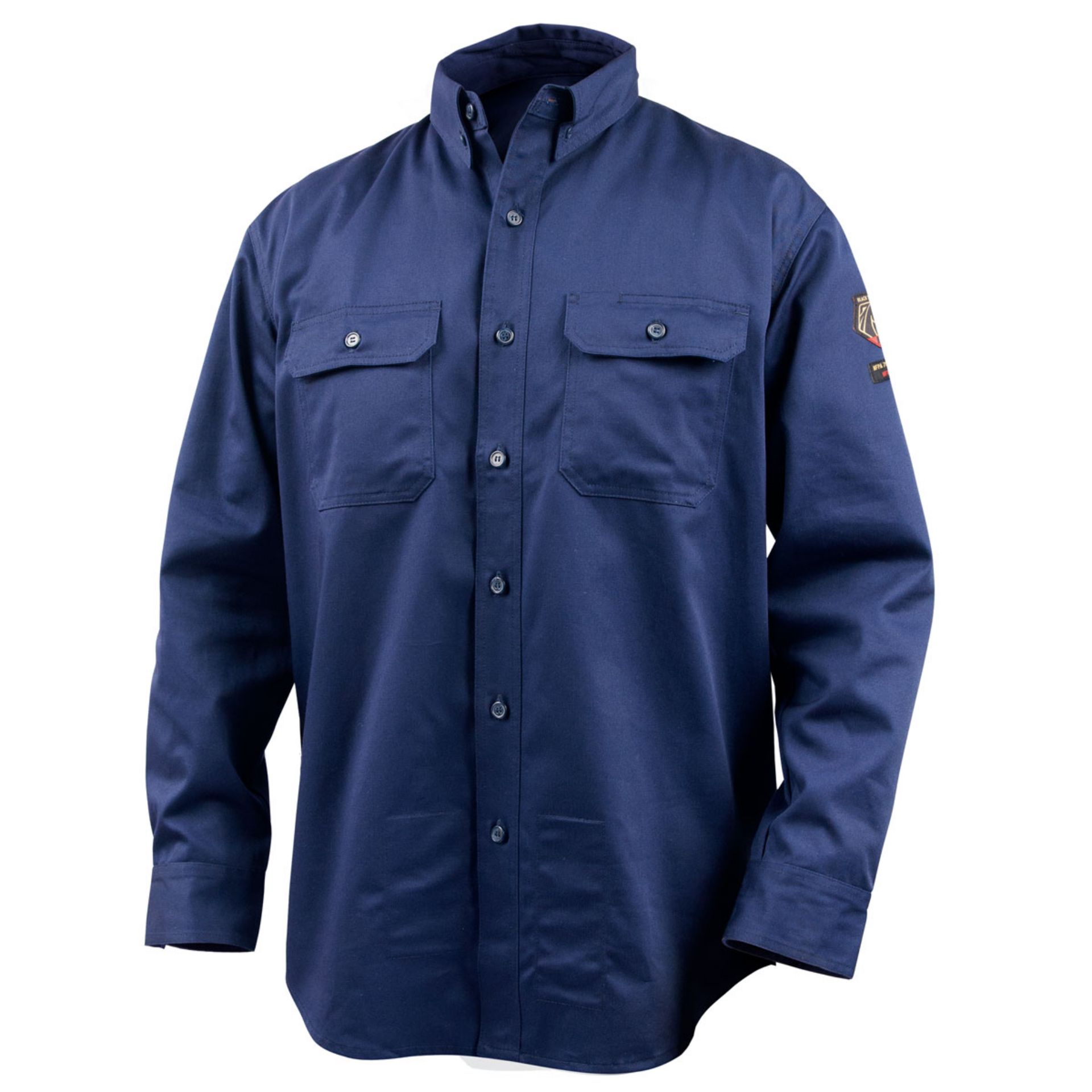 Picture of Black Stallion WF2110-NV  FR COTTON STONE WORK SHIRT