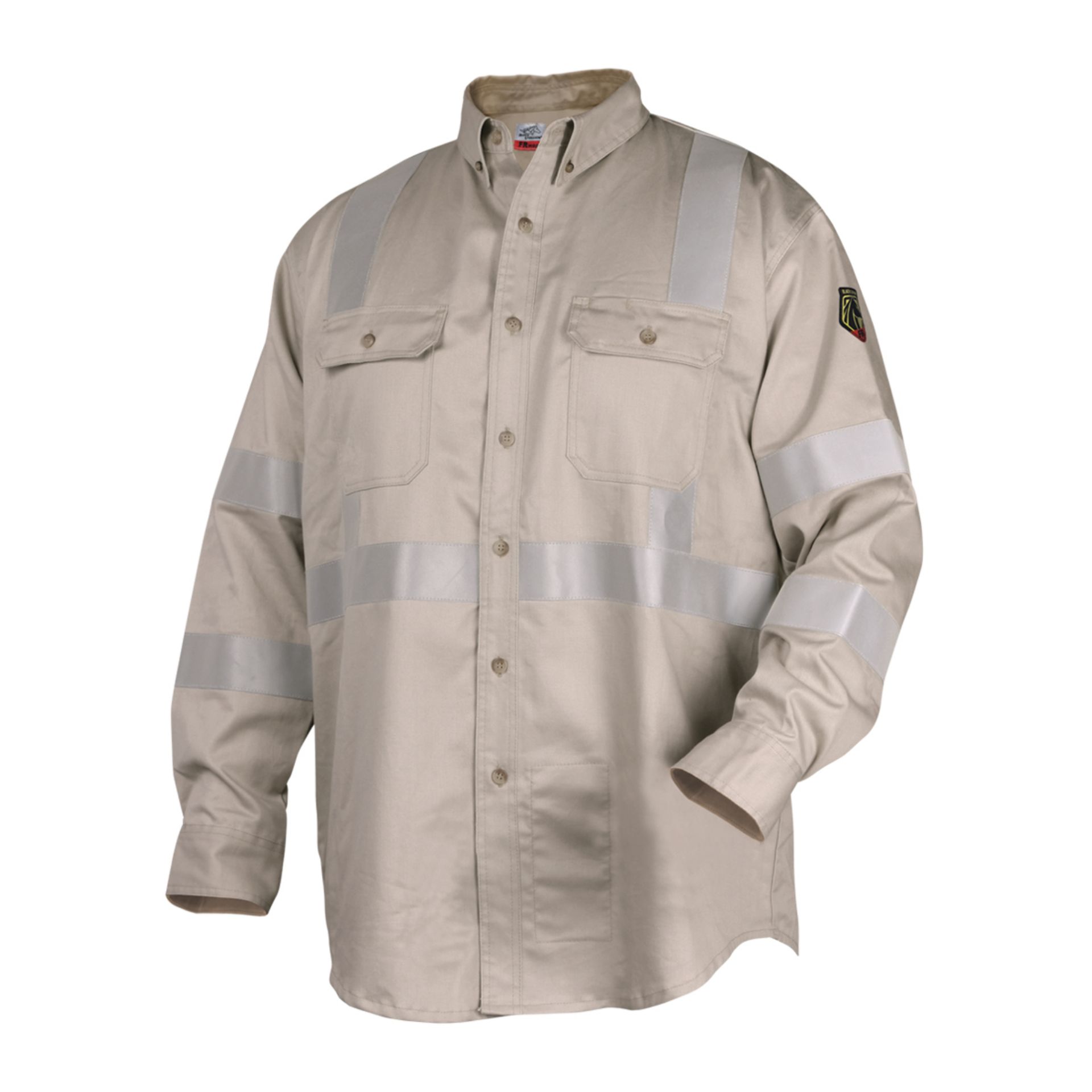 Picture of Black Stallion WF2112-ST  FR COTTON STONE WORK SHIRT WITH SILVER REFLECTIVE