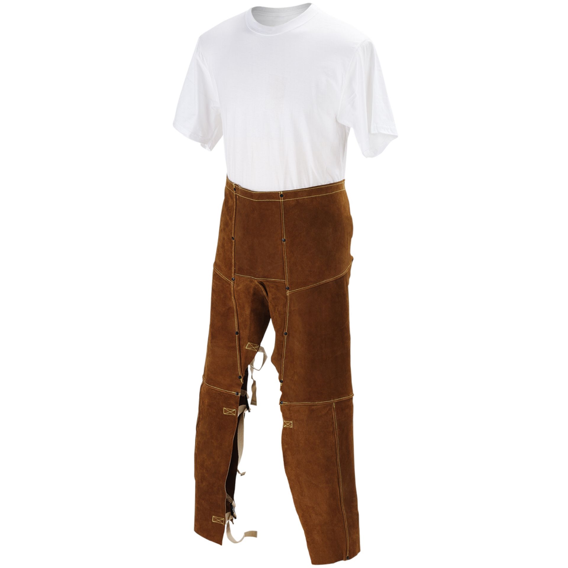 Picture of Black Stallion 40WS SIDE SPLIT COWHIDE LEATHER WELDING CHAPS, 24 IN. X 40 IN. LONG