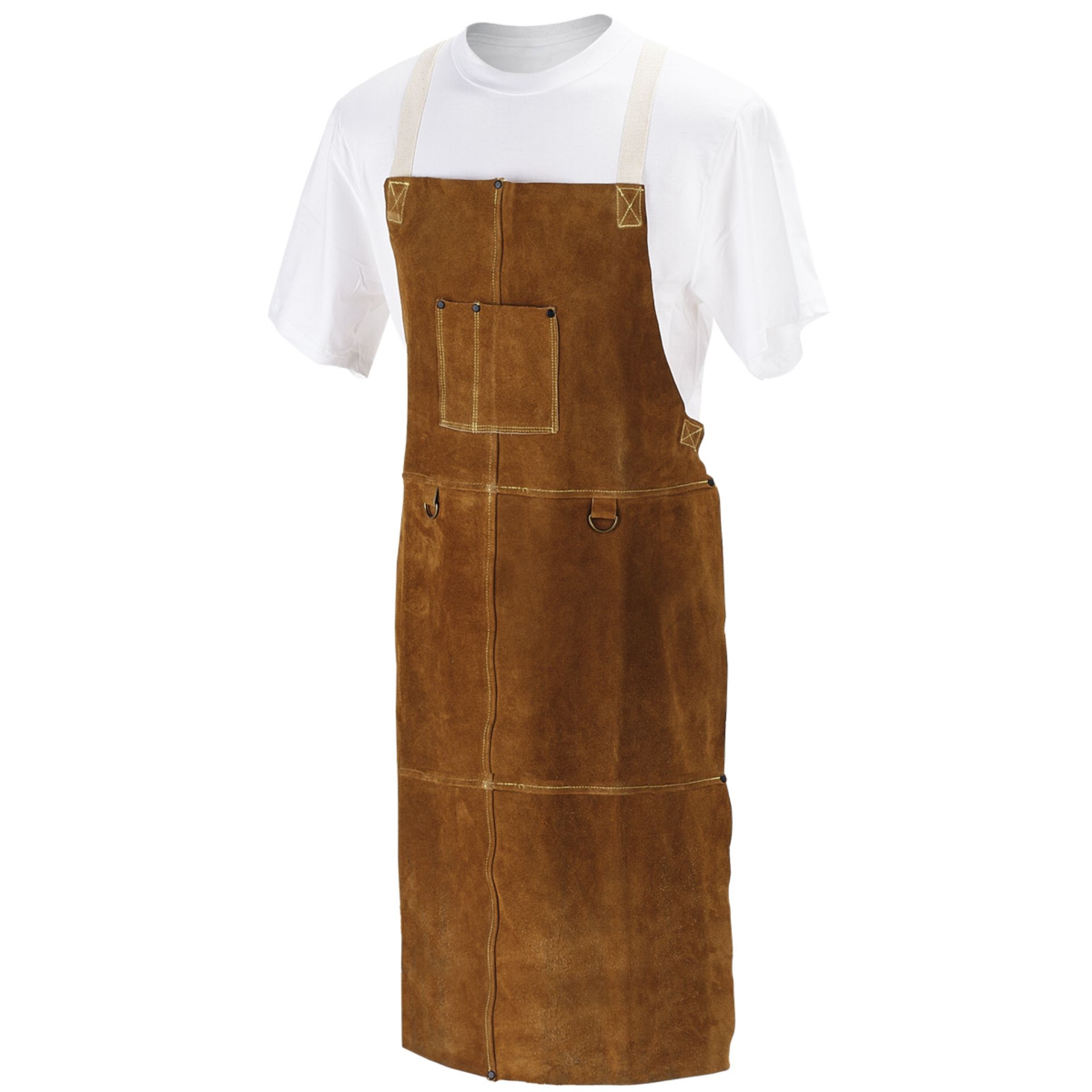 Picture of Black Stallion 42A SIDE SPLIT COWHIDE LEATHER 42 INCH WELDING BIB APRON