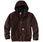 Picture of Carhartt 104050 Mens Loose Fit Washed Duck Insulated Active Jac