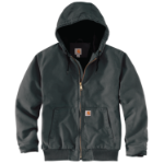 Picture of Carhartt 104050 Mens Loose Fit Washed Duck Insulated Active Jac
