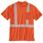 Picture of Carhartt 100495 Mens High-Visibility Force Relaxed Fit Lightweight Short-Sleeve Class 2 T-Shirt