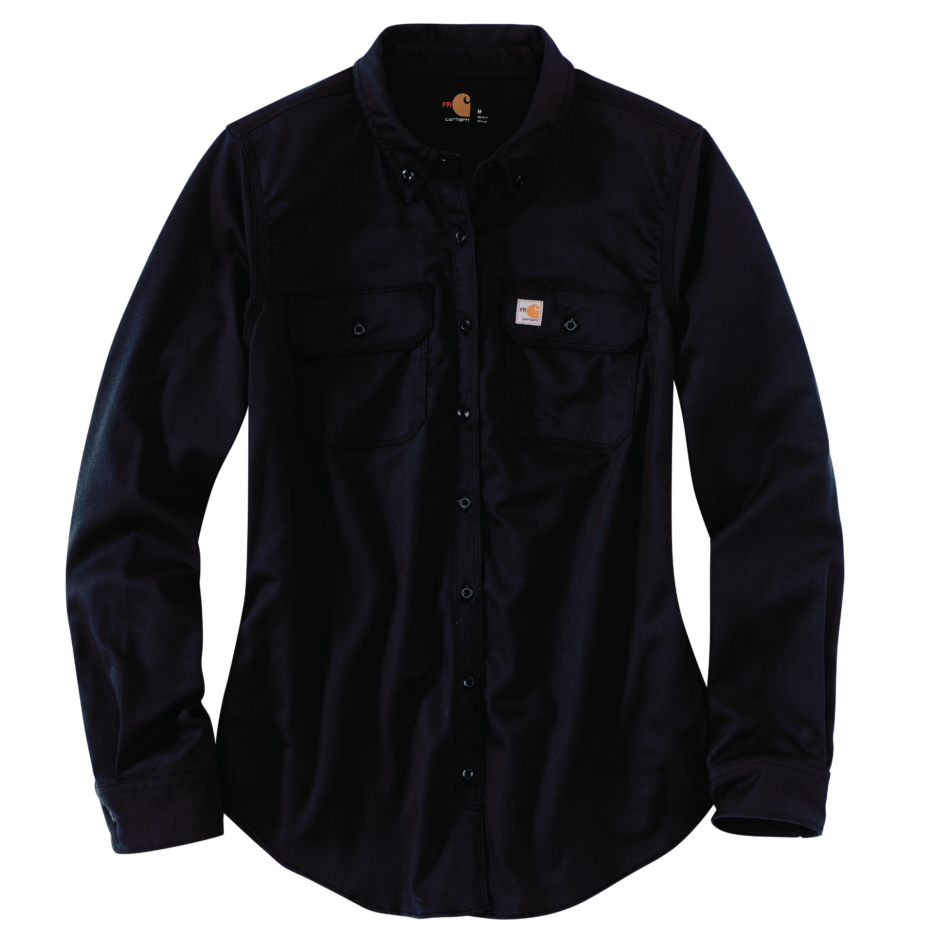 Picture of Carhartt 102459 Womens Flame Resistant Rugged Flex® Relaxed Fit Midweight Twill Long-Sleeve Shirt