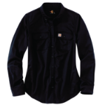 Picture of Carhartt 102459 Womens Flame Resistant Rugged Flex® Relaxed Fit Midweight Twill Long-Sleeve Shirt