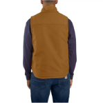 Picture of Carhartt 104981 Mens Flame Resistant Relaxed Fit Duck Sherpa-Lined Mock Neck Vest