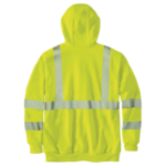 Picture of Carhartt 104988 Mens High-Visibility Rain Defender® Loose Fit Midweight Thermal-Lined Full-Zip Class 3 Sweatshirt