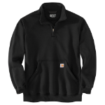 Picture of Carhartt 105294 Mens Loose Fit Midweight Quarter-Zip Mock-Neck Sweatshirt