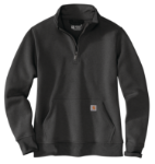 Picture of Carhartt 105295 Womens Relaxed Fit Midweight Quarter-Zip Mock-Neck Sweatshirt