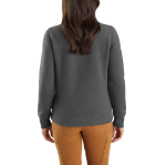 Picture of Carhartt 105295 Womens Relaxed Fit Midweight Quarter-Zip Mock-Neck Sweatshirt
