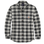 Picture of Carhartt 105945 Mens Rugged Flex® Relaxed Fit Midweight Flannel Long-Sleeve Plaid Shirt