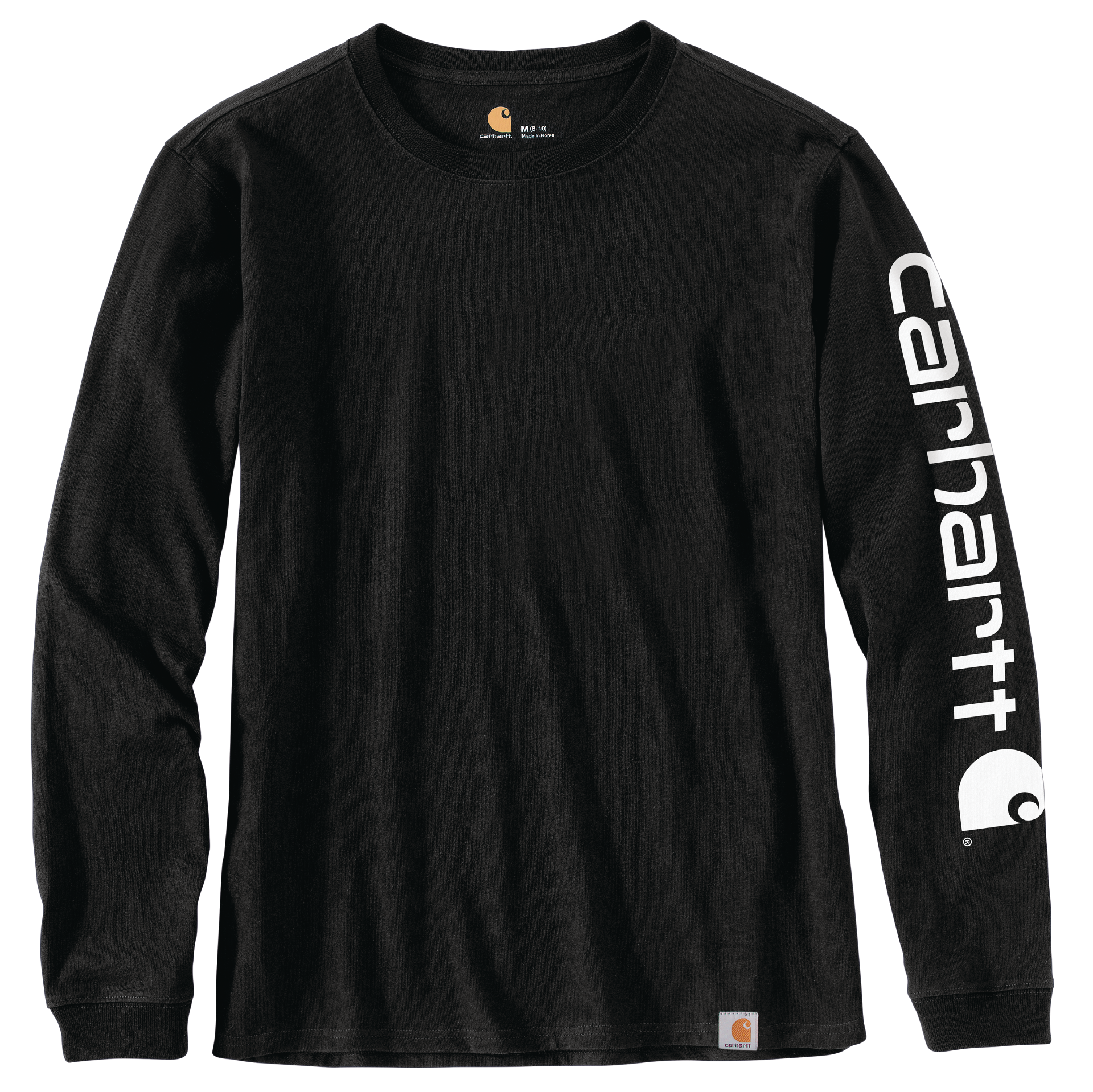 Picture of Carhartt 103401 Womens Loose Fit Heavyweight Long-Sleeve Logo Sleeve Graphic T-Shirt