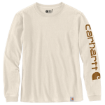 Picture of Carhartt 103401 Womens Loose Fit Heavyweight Long-Sleeve Logo Sleeve Graphic T-Shirt
