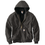 Picture of Carhartt 106673 Mens J140 Loose Fit Firm Duck Insulated Flannel-Lined Active Jac