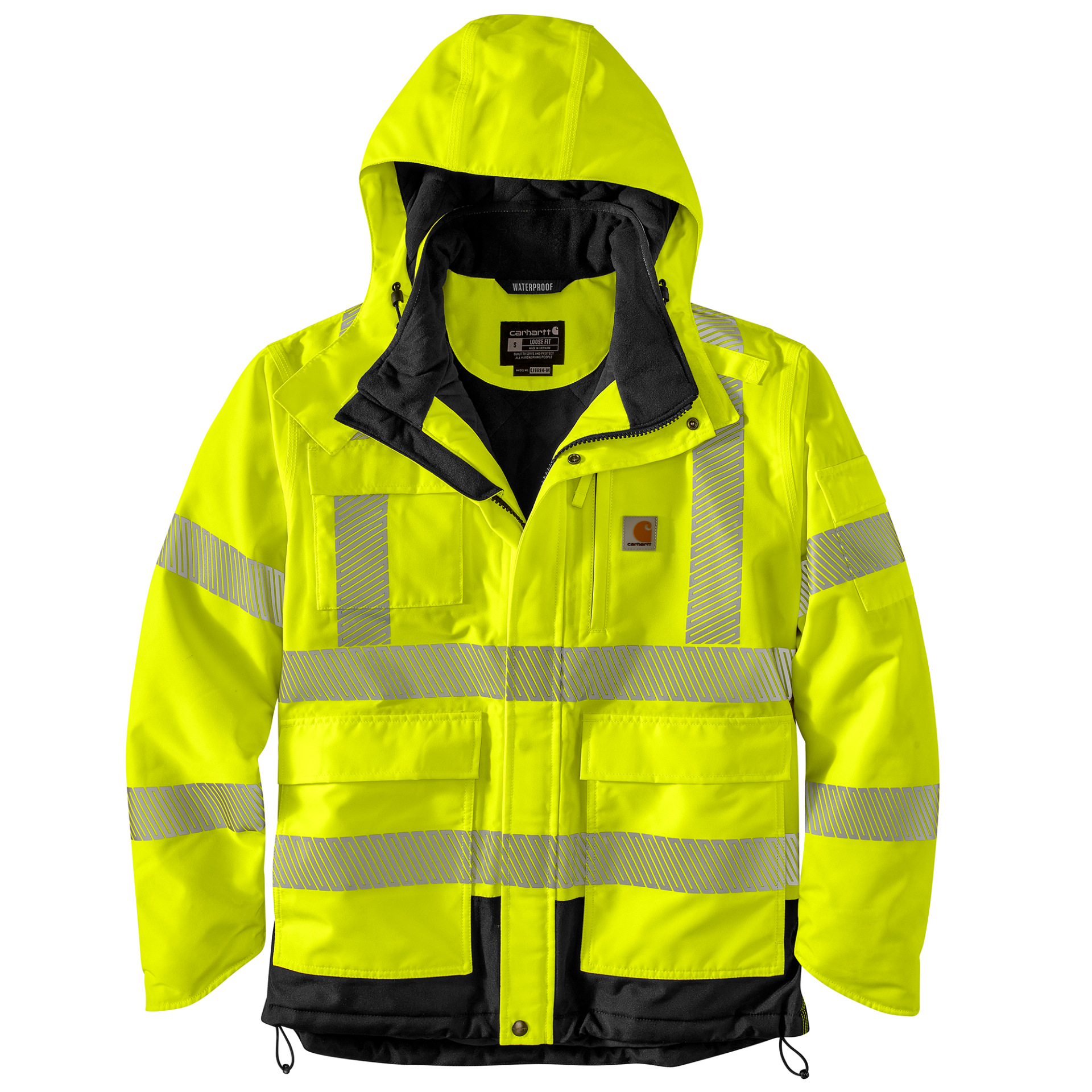 Picture of Carhartt 106694 Mens High-Visibility Waterproof Loose Fit Heavyweight Insulated Class 3 Jacket