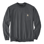 Picture of Carhartt 106853 Mens Relaxed Fit Midweight Garment Dye French Terry Crewneck Pocket Sweatshirt