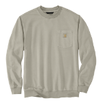 Picture of Carhartt 106853 Mens Relaxed Fit Midweight Garment Dye French Terry Crewneck Pocket Sweatshirt