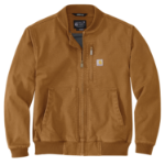 Picture of Carhartt 106781 Mens Rugged Flex® Duck Relaxed Fit Bomber Jacket