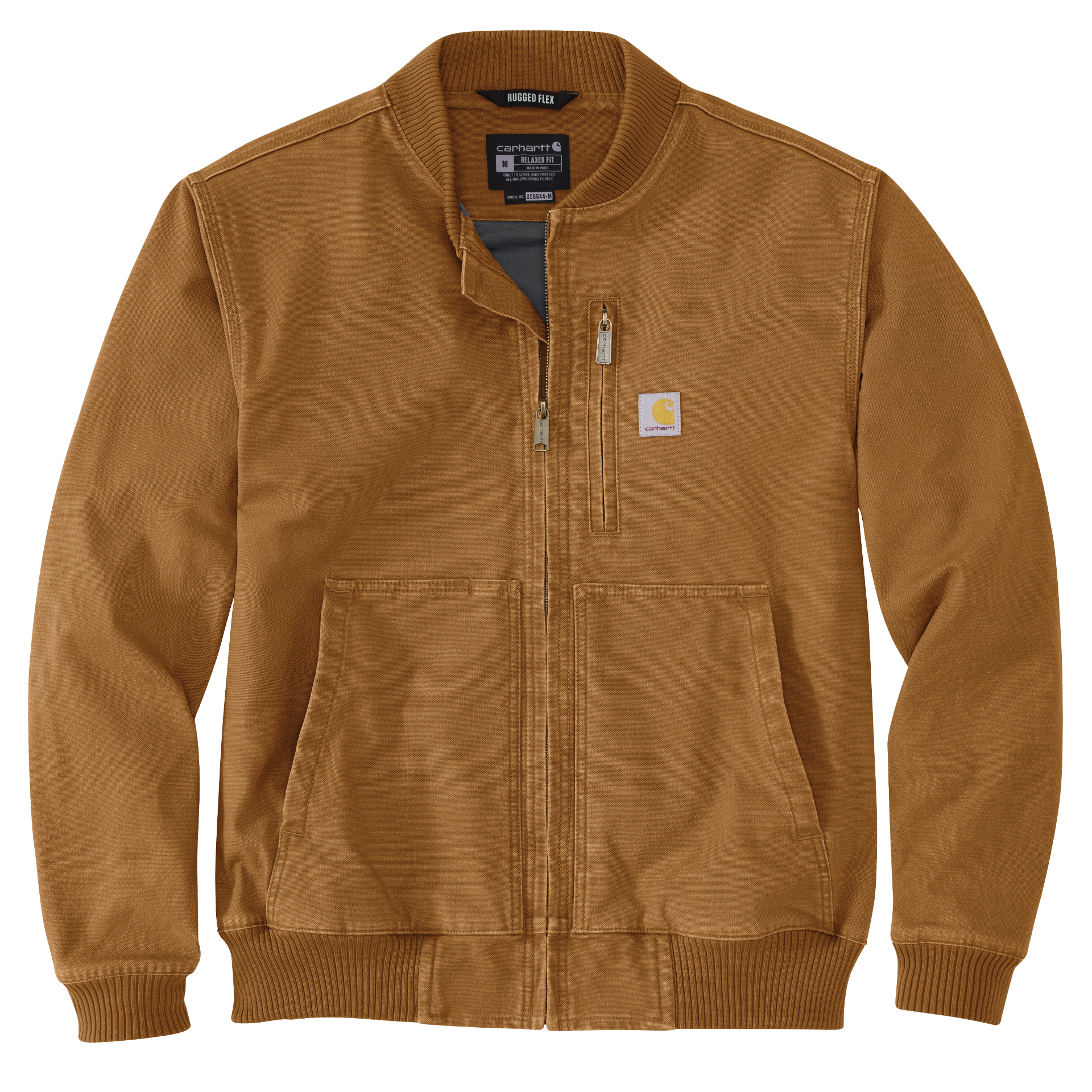 Picture of Carhartt 106781 Mens Rugged Flex® Duck Relaxed Fit Bomber Jacket