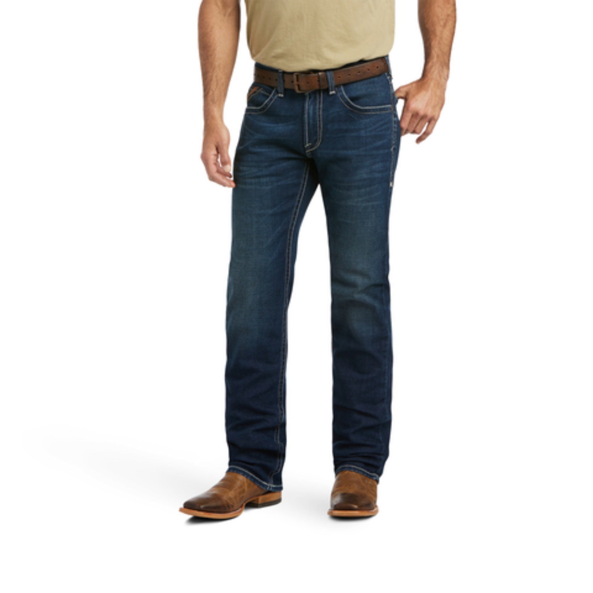 Picture of Ariat 10040746 M5 STR REMMING STKBL STRAIGHT JEAN FORD