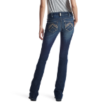 Picture of Ariat 10018351 R.E.A.L LR STR ROSY WHIPSTITCH BOOT JEAN LAKESHORE